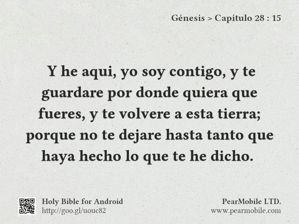 Génesis, Capítulo 28:15